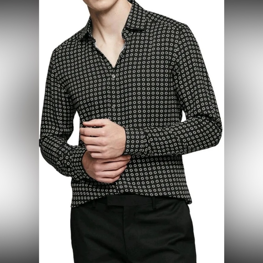 Reiss Large Valentine Shirt Viscose